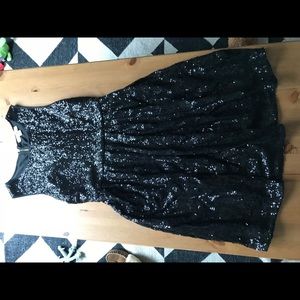Black sequin dress